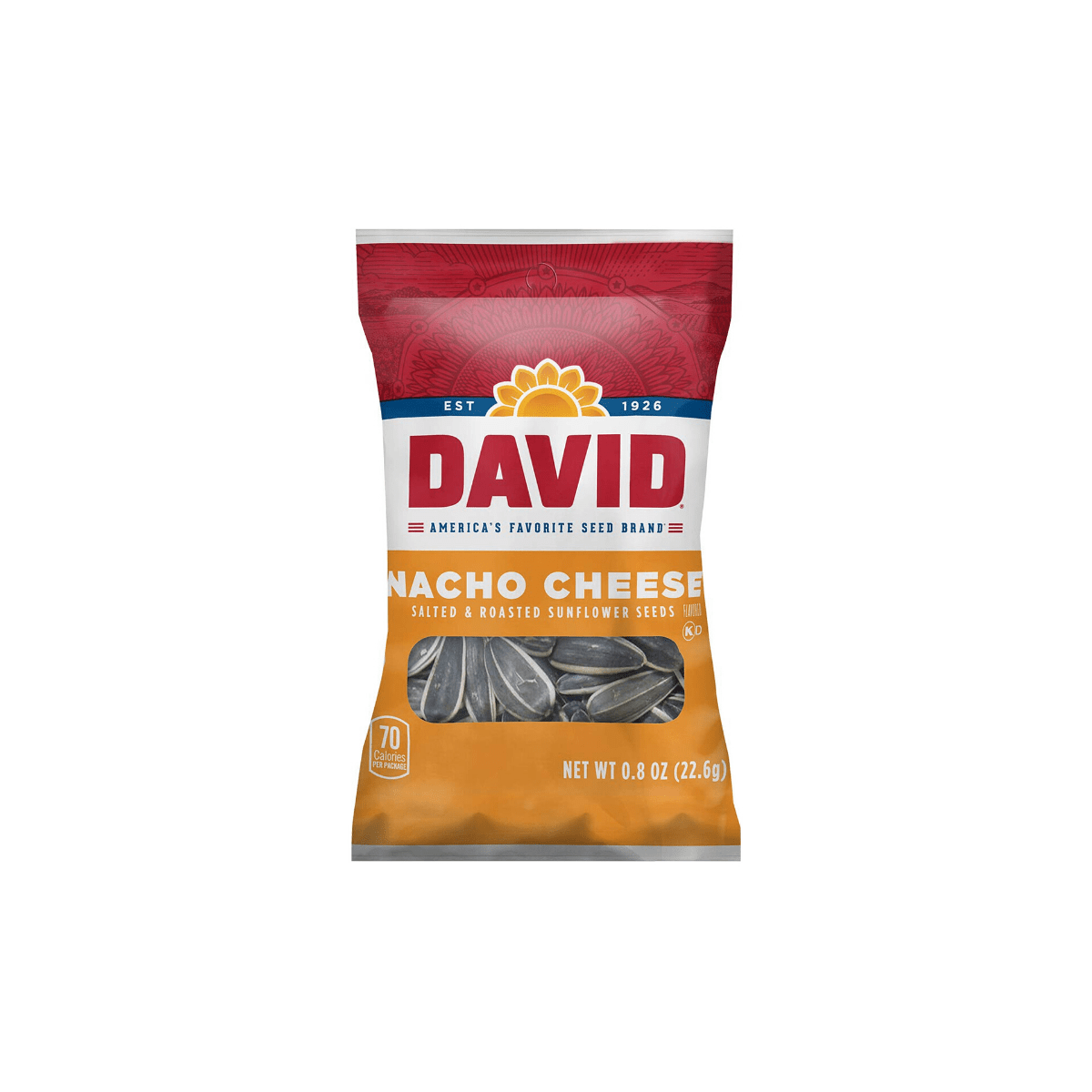 Telman David Nacho Cheese Sunflower Seeds (36/case)